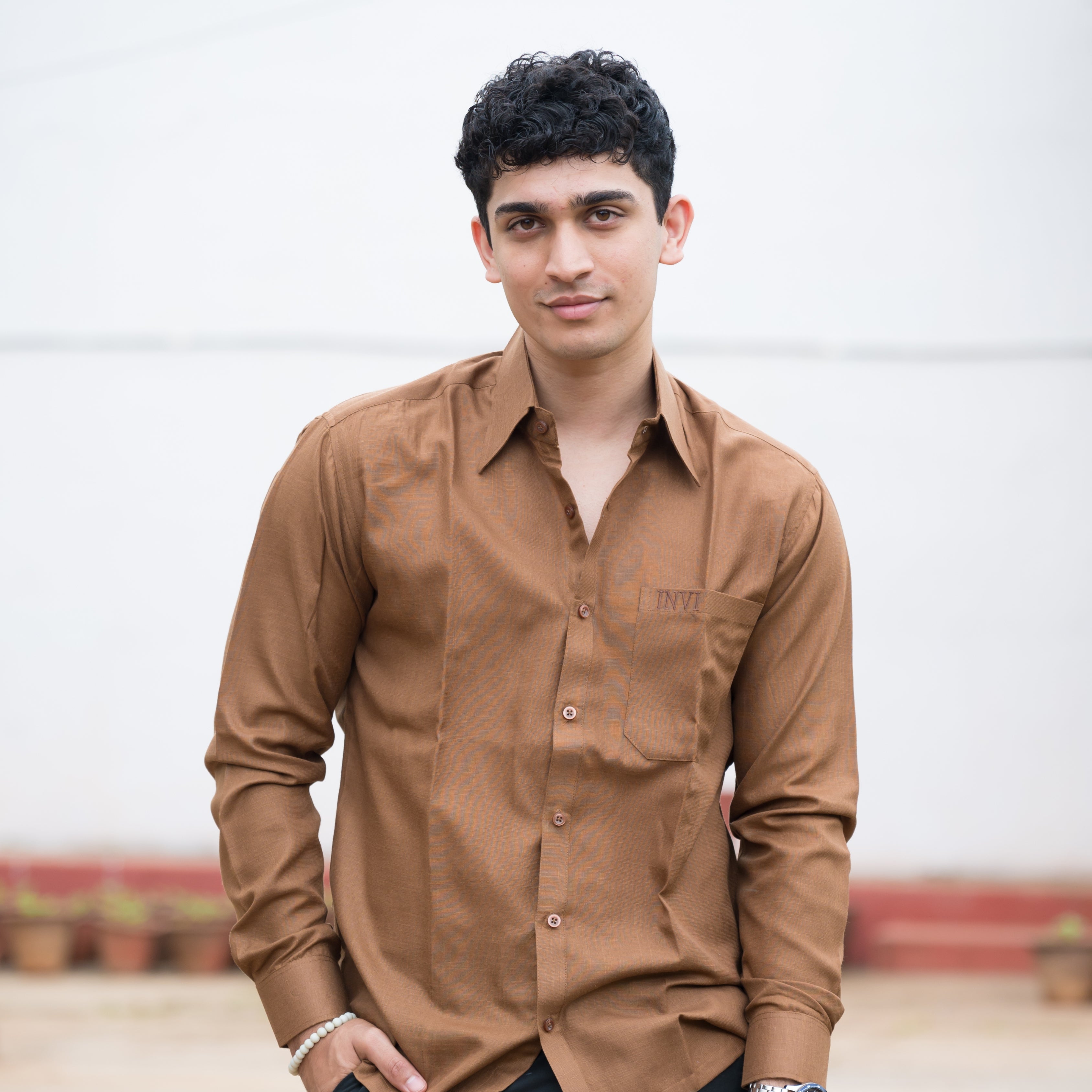 COFFEE BROWN SOLID SHIRT