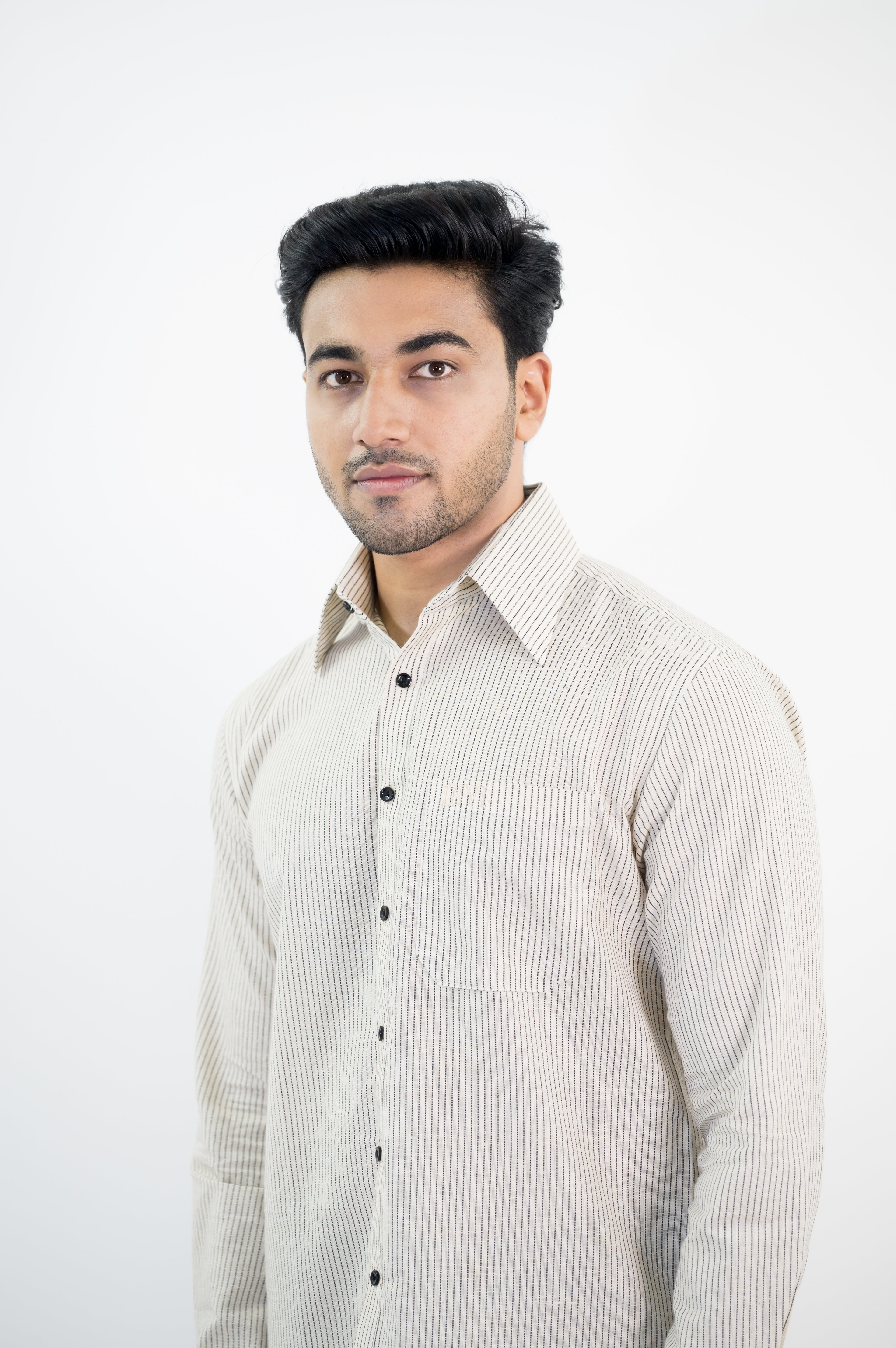 BLACK STRIPED SHIRT