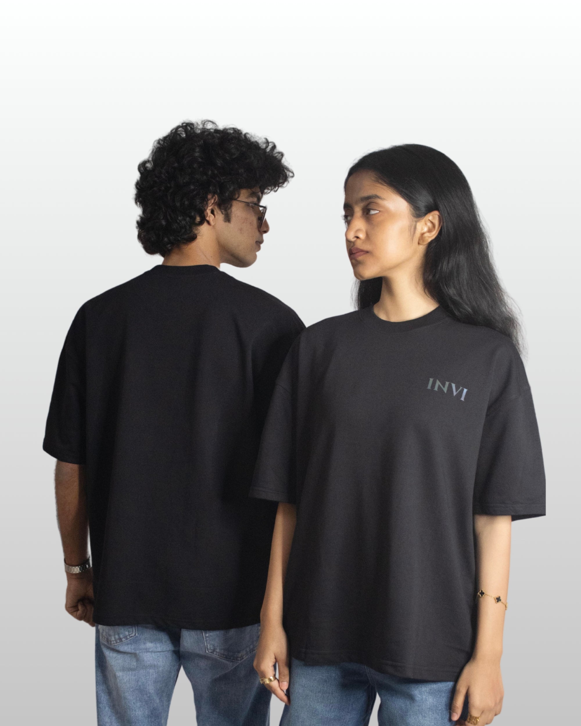 CORE BLACK BAGGY TEE