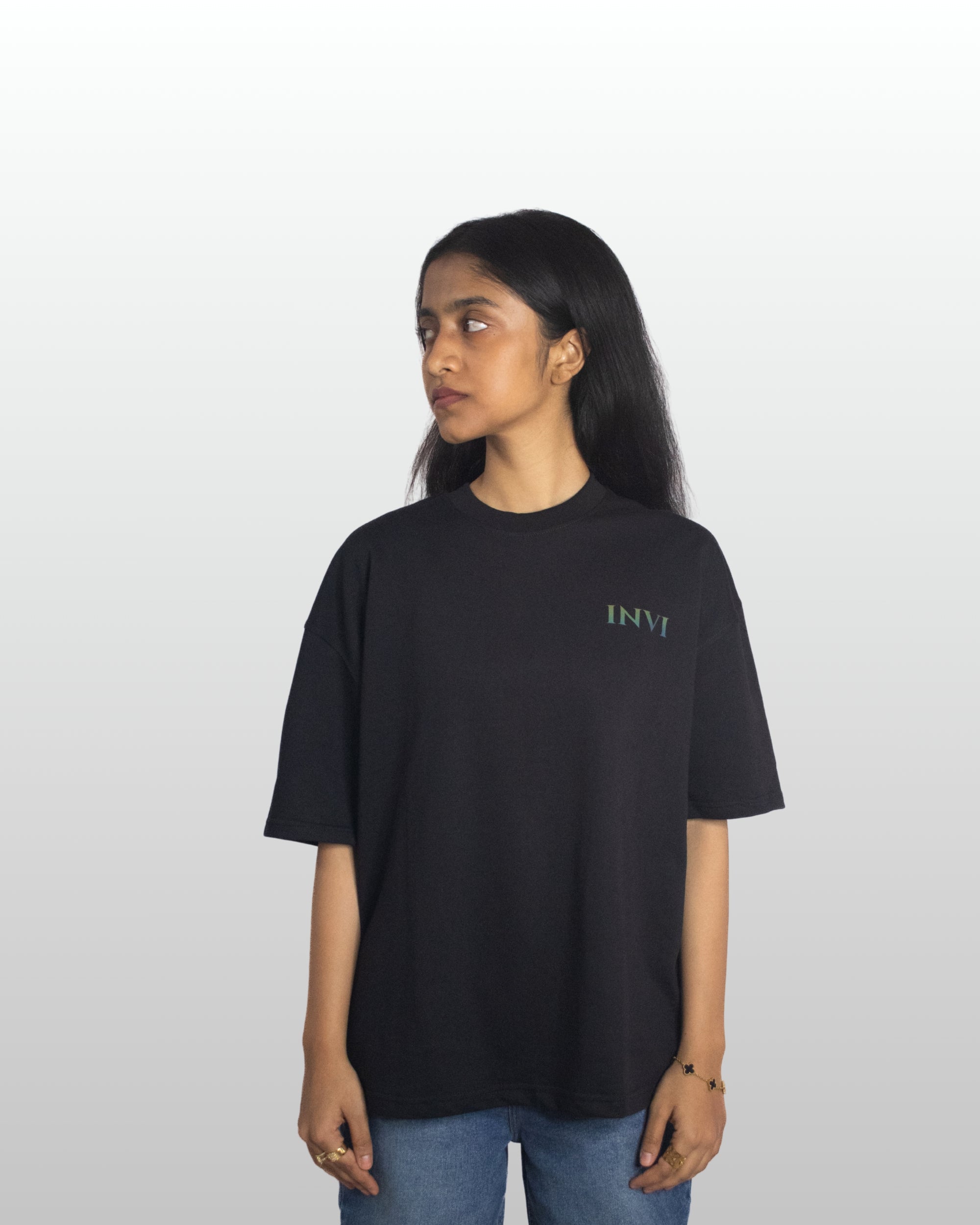 CORE BLACK BAGGY TEE