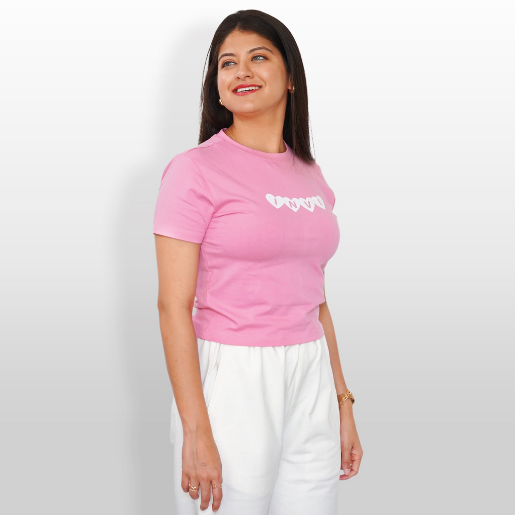 INVI Pink Heart Tee
