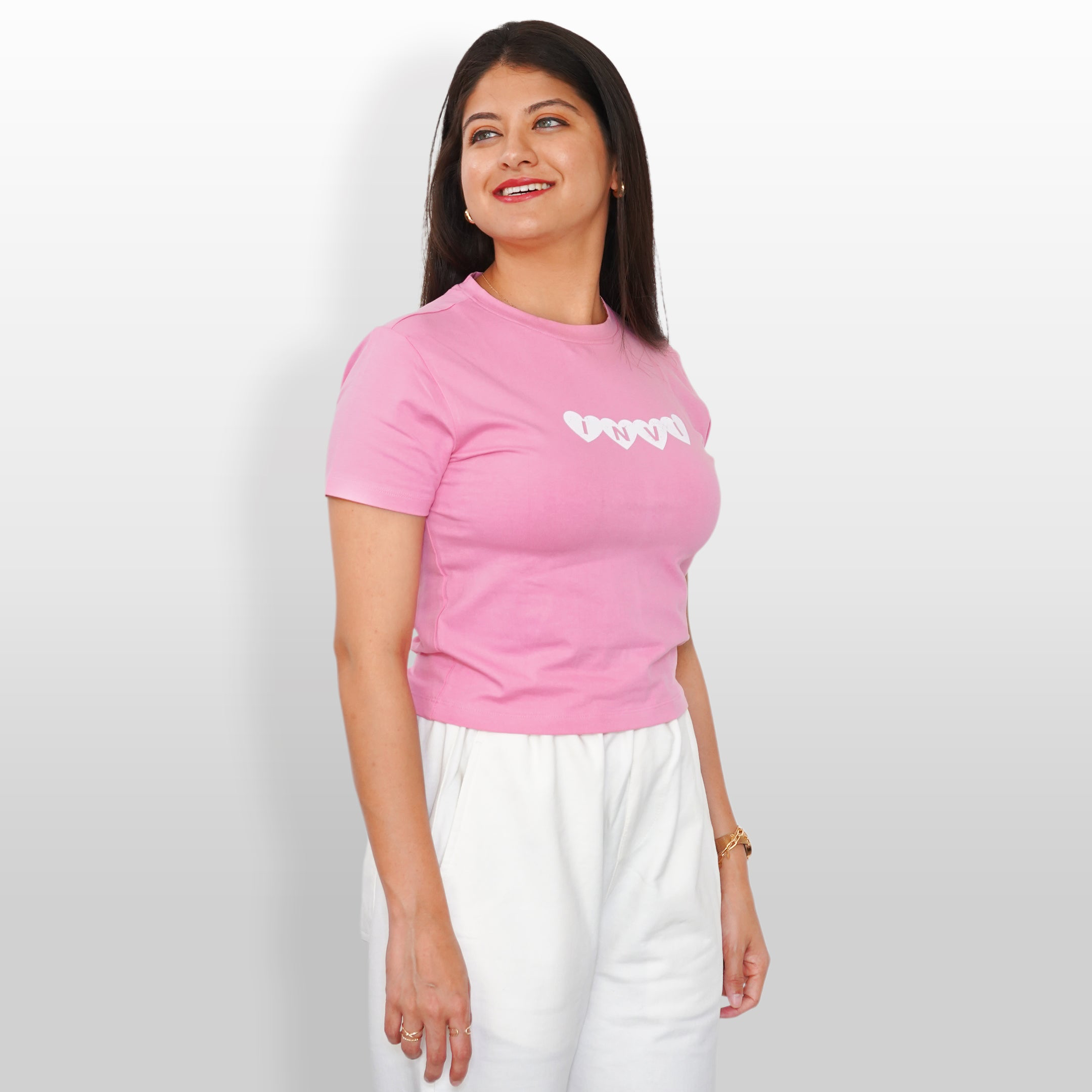INVI Pink Heart Tee