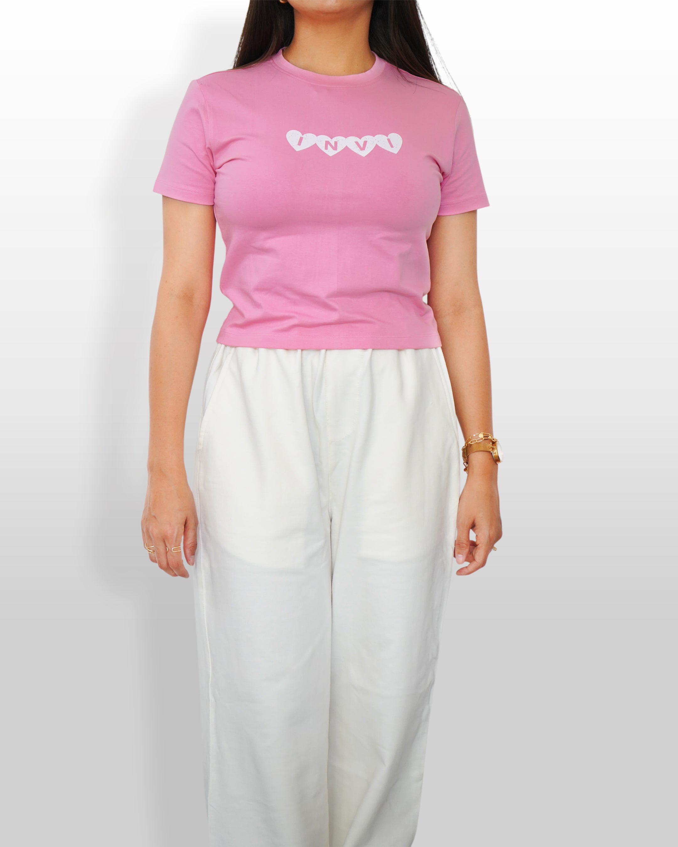 INVI Pink Heart Tee