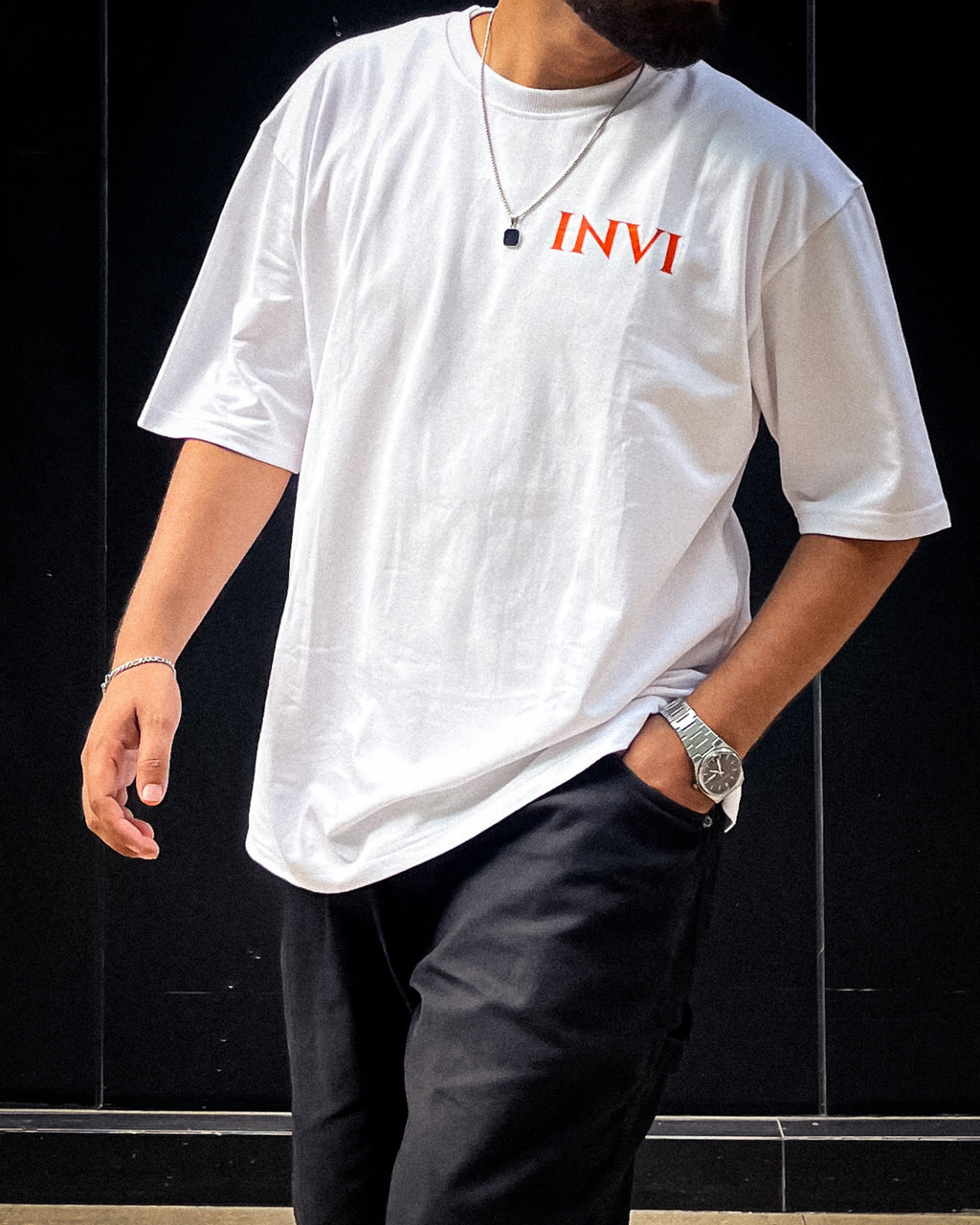 CORE WHITE BAGGY TEE