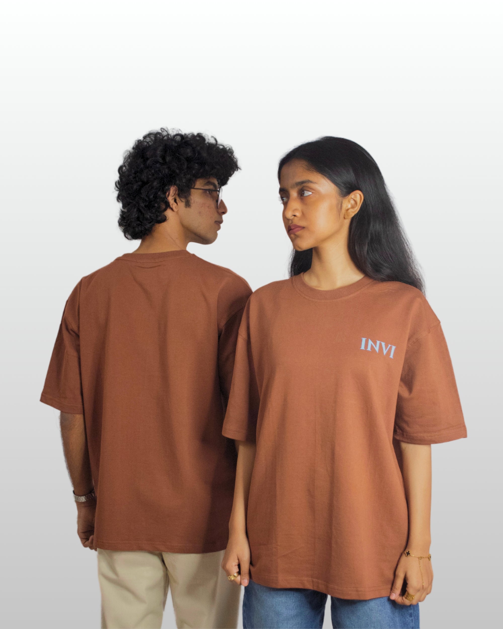 CORE BROWN BAGGY TEE