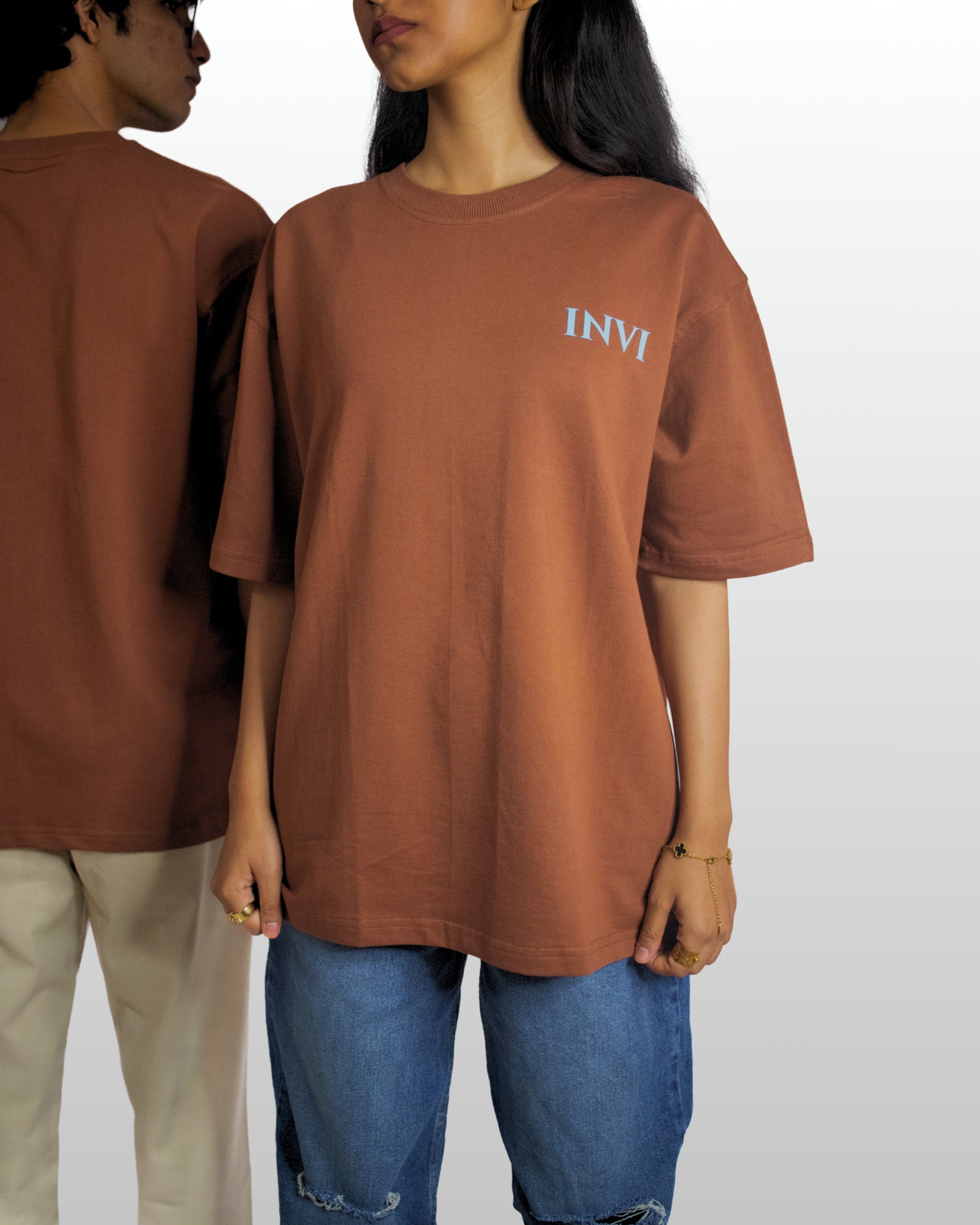 CORE BROWN BAGGY TEE