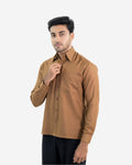 COFFEE BROWN SOLID SHIRT
