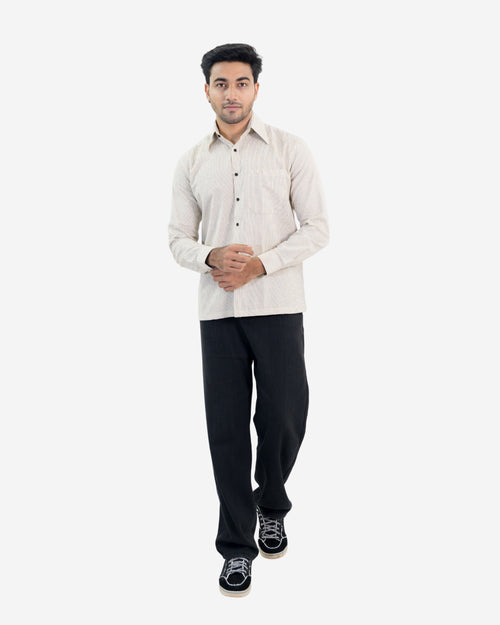 BLACK STRIPED SHIRT