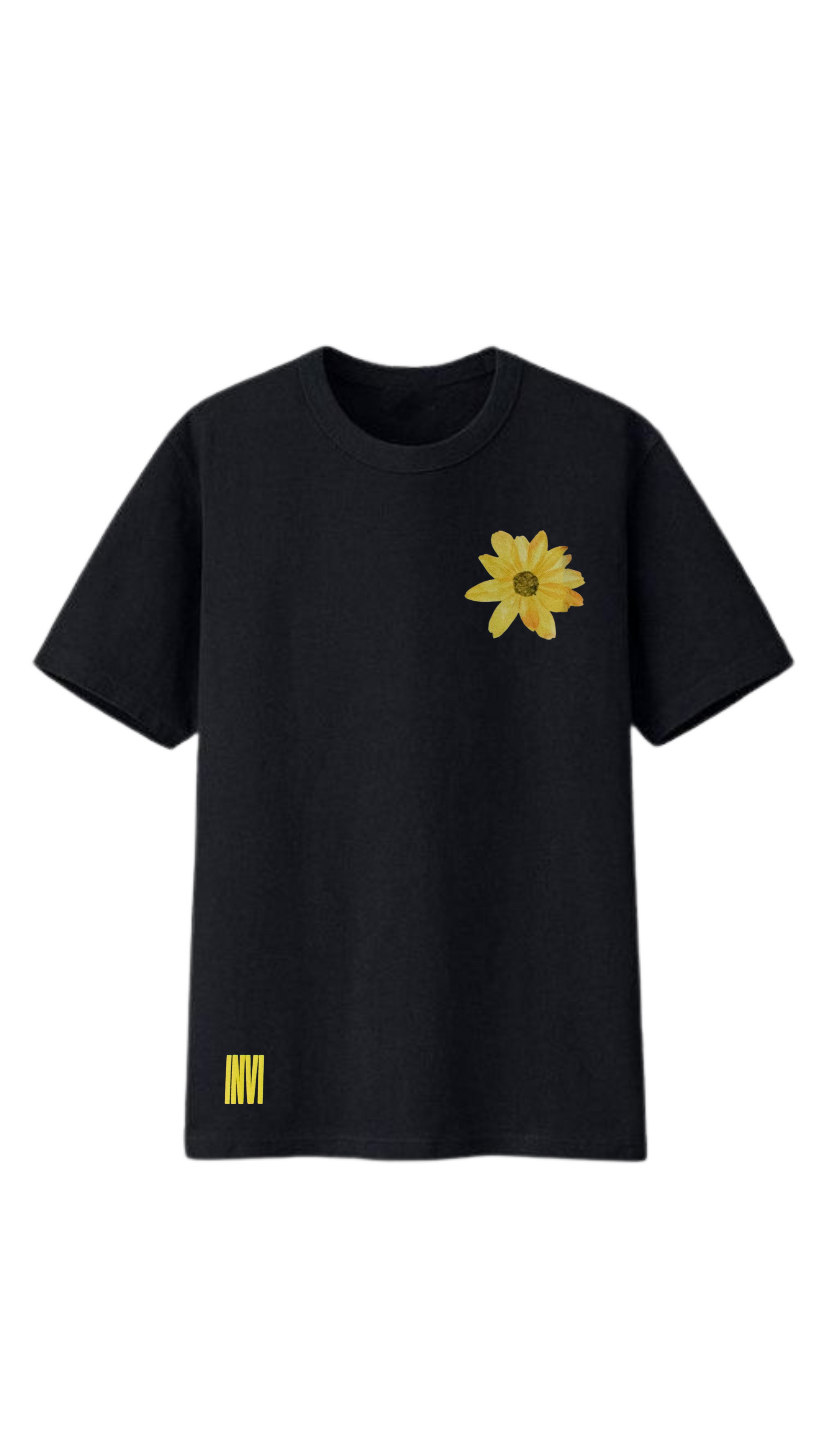 BLOOMING SUNFLOWER BLACK TEE