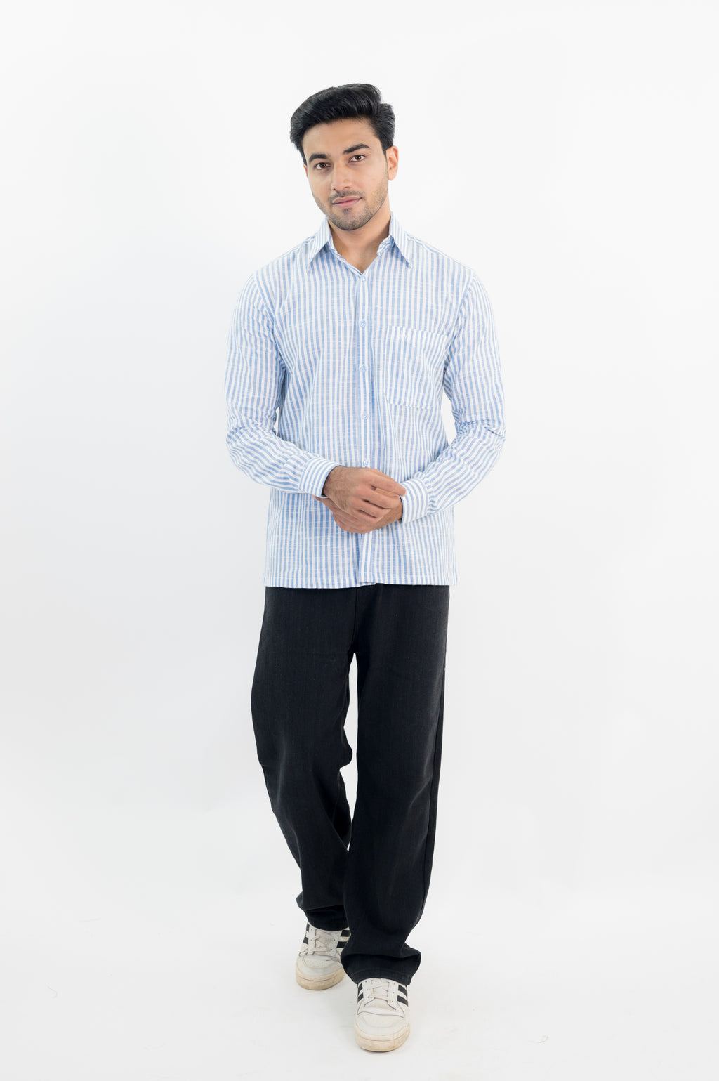 BLUE STRIPED SHIRT