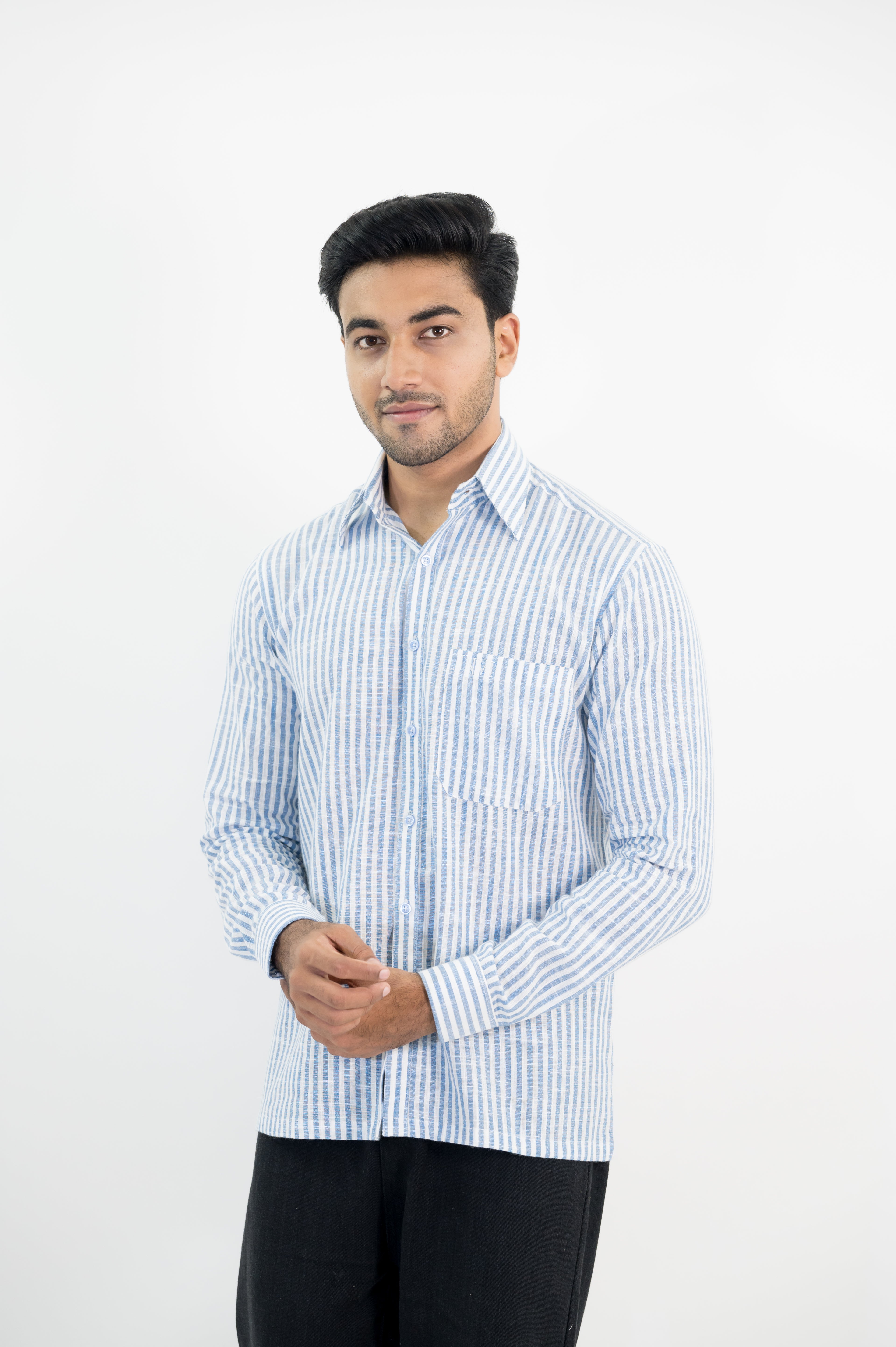 BLUE STRIPED SHIRT